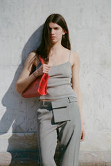 Carter Pocket Belt Pants - Grey Pinstripe