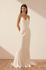 La Lune Low Back Maxi Dress - Cream