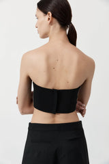 Raw Edge Bodice - Black