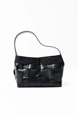 Woven Mini Tote - Black
