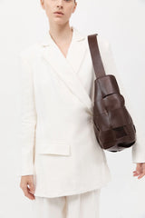 Woven Large Tote - Chocolate