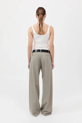 Organic Cotton Slim Scoop Tank - White