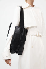 Woven Large Tote - Black