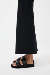 Quilted Leather Slide - Black