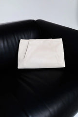 Soft Tuck Clutch - Cream