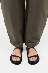 Fine Double Strap Slide - Black