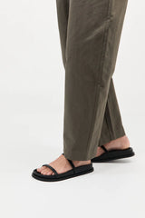 Fine Double Strap Slide - Black