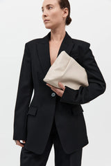 Soft Tuck Clutch - Cream
