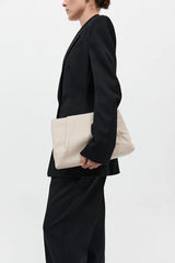 Soft Tuck Clutch - Cream