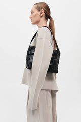 Woven Mini Tote - Black