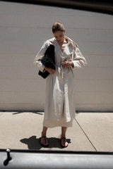 Border Woven Large Tote - Black