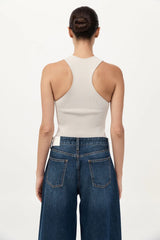 Sculpted Knit Top - Silver