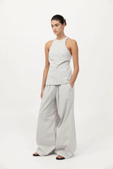 Everyday Drawstring Pants - Silver