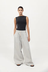 Everyday Drawstring Pants - Silver