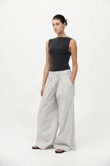 Everyday Drawstring Pants - Silver