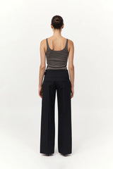 Cummerbund Pants - Black