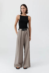 Pleat Loop Pants - Moose