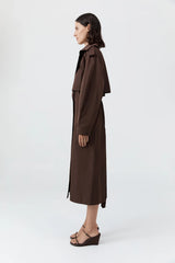 Paper Taffeta Relaxed Trench - Mocha