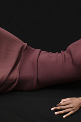 Sheer Silk Circle Hem Dress - Liqueur