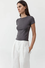 Organic Cotton Baby Tee - Soot