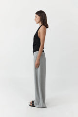 Tailored Fold Pants - Concrete - BLVD