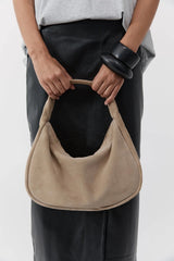 Suede Large Bon Bon Bag - Rock - BLVD