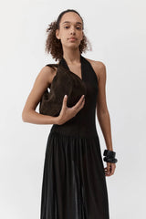 Suede Large Bon Bon Bag - Ash - BLVD