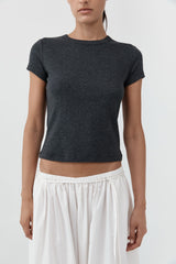 Organic Cotton Baby Tee - Charcoal