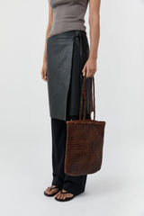 Bagu Woven Tote - Chestnut