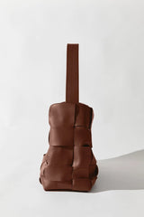 Woven Large Tote - Chestnut