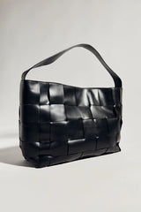 Woven Large Tote - Black