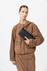 Woven East West Bag - Black