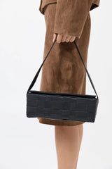 Woven East West Bag - Black