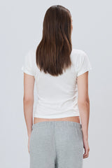 Fitted Crewneck S/S T-Shirt - Ivory