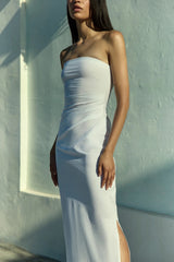 Strapless Nadege Maxi Dress - White - BLVD