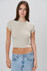 Short Sleeve Baby Tee - Oatmeal