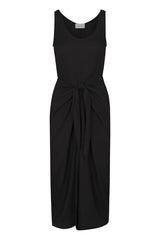 The DK Midi Wrap Dress - Black