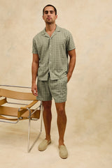 Aries Shorts - Diamond Oat Olive
