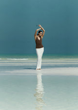 Plunging Bias Top - Marron