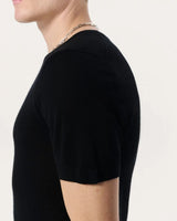 Aulton Knit SS Tee - Black