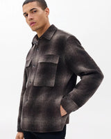 Austin Wool Shirt Jacket - Brown Plaid