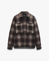 Austin Wool Shirt Jacket - Brown Plaid