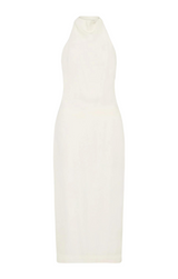 Asymm Belt Back Dress - Off White