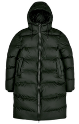 Long Puffer Jacket - Green - BLVD