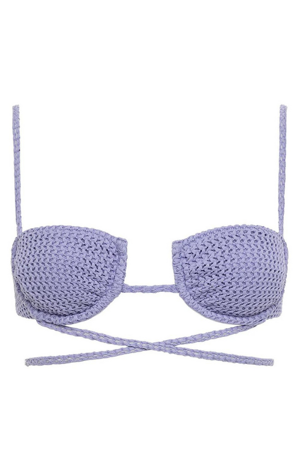 Simone Bikini Top - Lavender Crochet