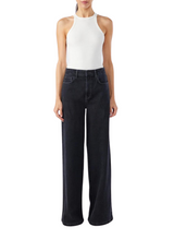 Ms. Fonda High Rise Wide Leg - Loved Black