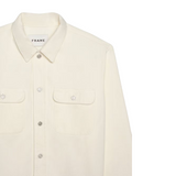 Textured Terry Overshirt - Off-White
