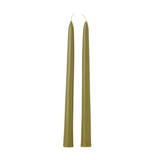 Tapered Candle Pair - Olive - BLVD