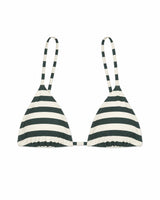 Lulu Bikini Top - Forest Stripe