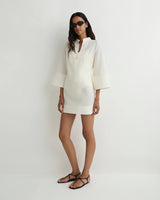 Noosa Short Tunic Dress - White